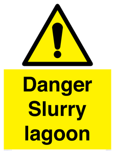 Danger Slurry lagoon